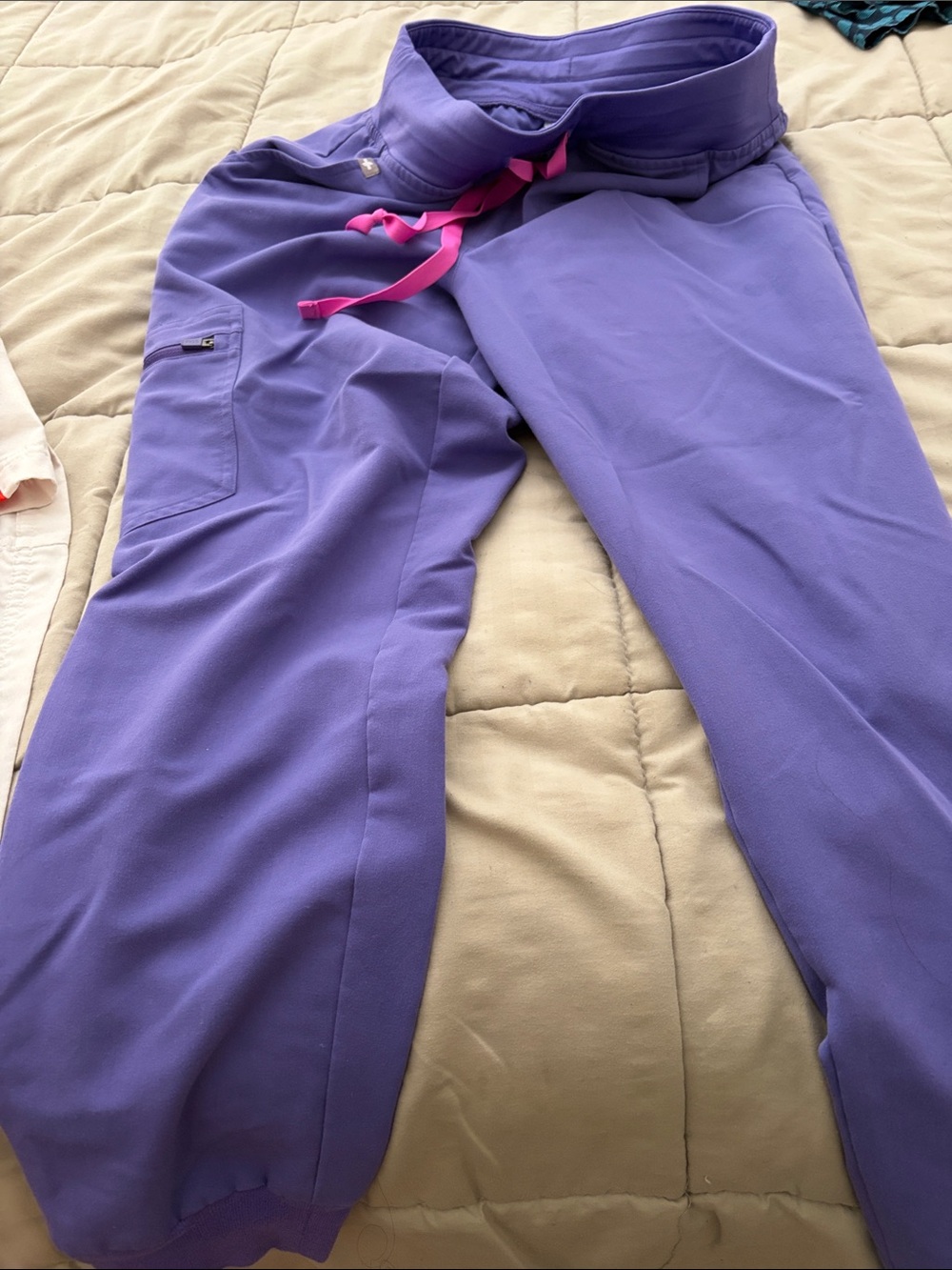 Purple FIGS Woman’s Scrub Pants in Size Petite S in Purple